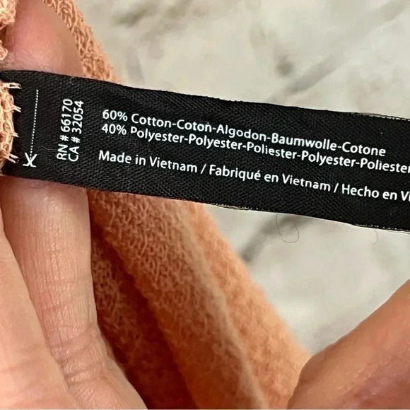 Out From Under Small Dress Urban Outfitters Knit Short Sleeve Side Slit Apricot - Picture 4 of 5